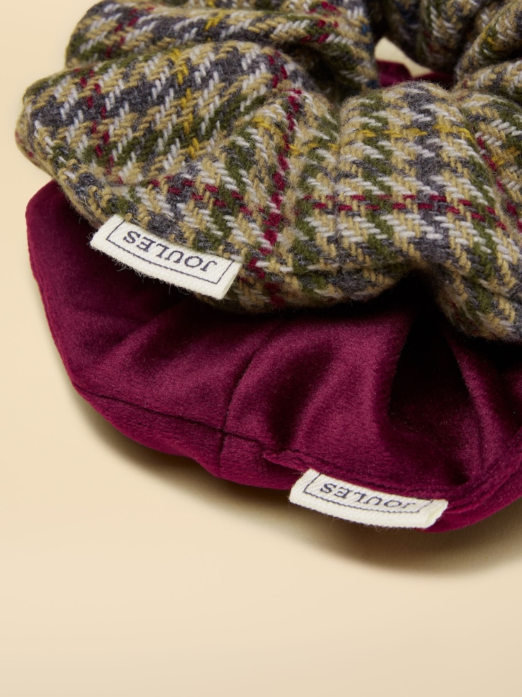Joules Annika Multi Scrunchie 2pk - Image 2 of 2 Joules Annika Multi Scrunchie 2pk - Image 2 of 2
