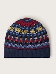 Monsoon Blue London Winter Knit Beanie Hat - Image 1 of 2
