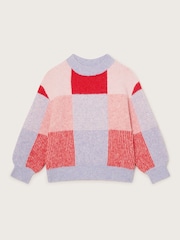 Monsoon Check Print Brushed Jumper - Изображение 1 из 3