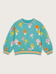 Monsoon Blue Mushroom Print Sweater - Image 1 of 3