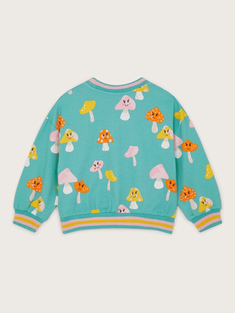 Monsoon Blue Mushroom Print Sweater - Image 2 of 3