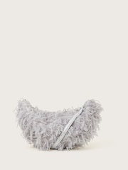 Monsoon Grey Feathery Sling Bag - Image 1 of 4
