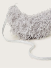 Monsoon Grey Feathery Sling Bag - Image 3 of 4