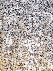 Monsoon Silver Savannah Sequin Ruffle Dress - Image 3 of 3