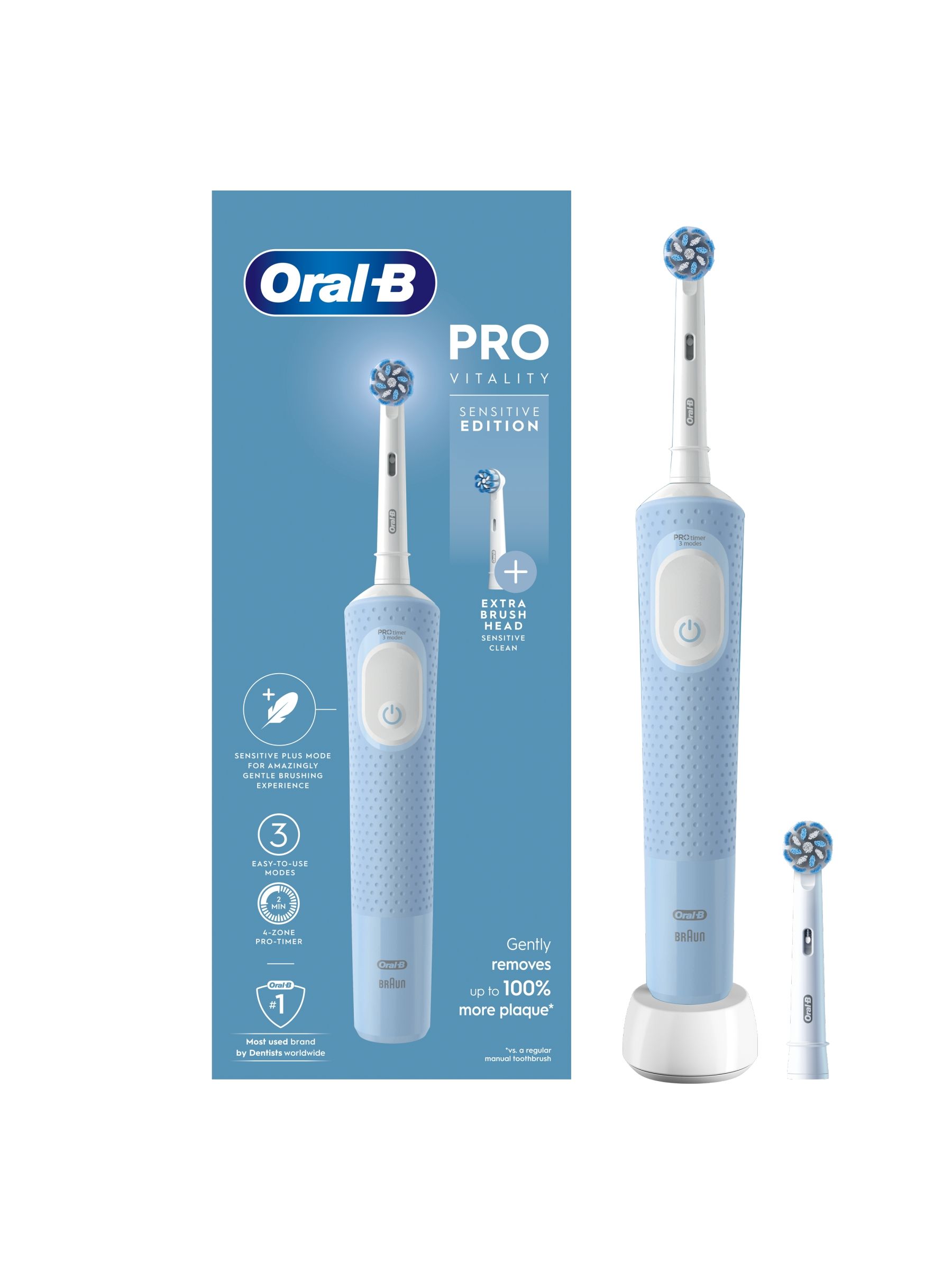 Debenhams Men's Multicolor Vitality Pro Blue Rechargeable Toothbrush - Image 25