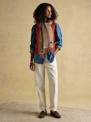 Joules Langtree Tan Brown Scarf - Image 6 of 6