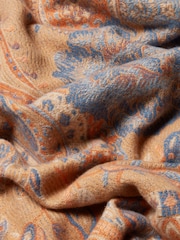 Joules Erin Neutral Jacquard Scarf - Image 8 of 8