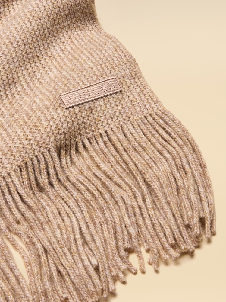 Joules Rosa Oatmeal Knitted Scarf - Image 5 of 5 Joules Rosa Oatmeal Knitted Scarf - Image 5 of 5