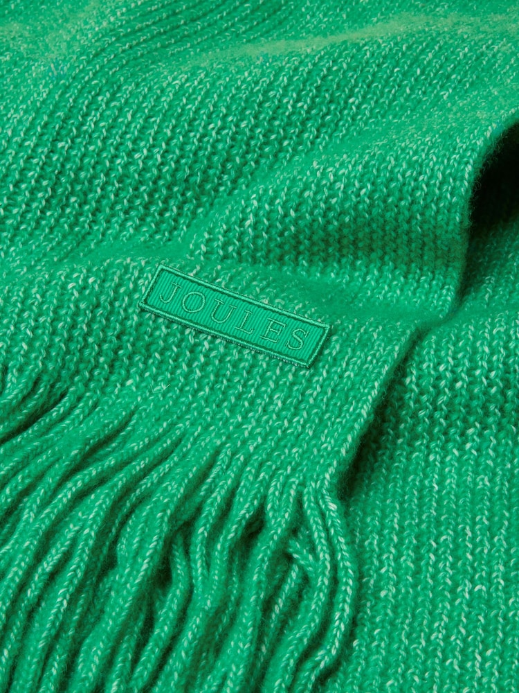 Joules Rosa Green Knitted Scarf - Image 6 of 6 Joules Rosa Green Knitted Scarf - Image 6 of 6