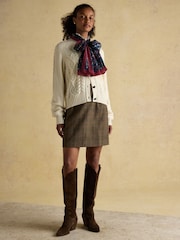 Joules Abberton Navy Lightweight Printed Scarf - Image 7 of 8
