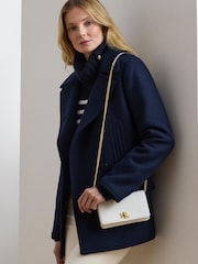 Lauren Ralph Lauren Leather Chain Crossbody Turn Lock Bag - Image 8 of 8