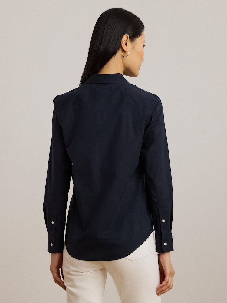 Lauren Ralph Lauren Easy Care Stretch Logo Cotton Shirt - Image 2 of 8