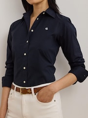 Lauren Ralph Lauren Easy Care Stretch Logo Cotton Shirt - Image 4 of 8