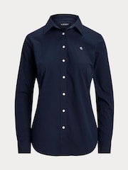 Lauren Ralph Lauren Easy Care Stretch Logo Cotton Shirt - Image 8 of 8