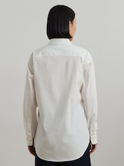 Lauren Ralph Lauren Kotta Large Logo Button Relaxed Fit Shirt - Image 2 of 6