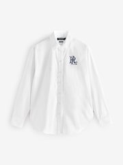 Lauren Ralph Lauren Kotta Large Logo Button Relaxed Fit Shirt - Image 6 of 6