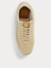 Lauren Ralph Lauren Luize Canvas Suede Trainers - Image 3 of 4