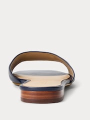 Lauren Ralph Lauren Everley Logo Nappa Leather Slide Sandals - Image 3 of 4