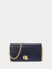 Lauren Ralph Lauren Leather Chain Crossbody Turn Lock Bag - Image 1 of 5