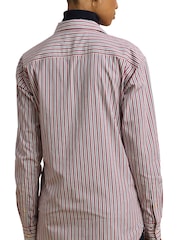 Lauren Ralph Lauren Kotta Striped Relaxed Fit Embroidered Logo Shirt - Image 3 of 8