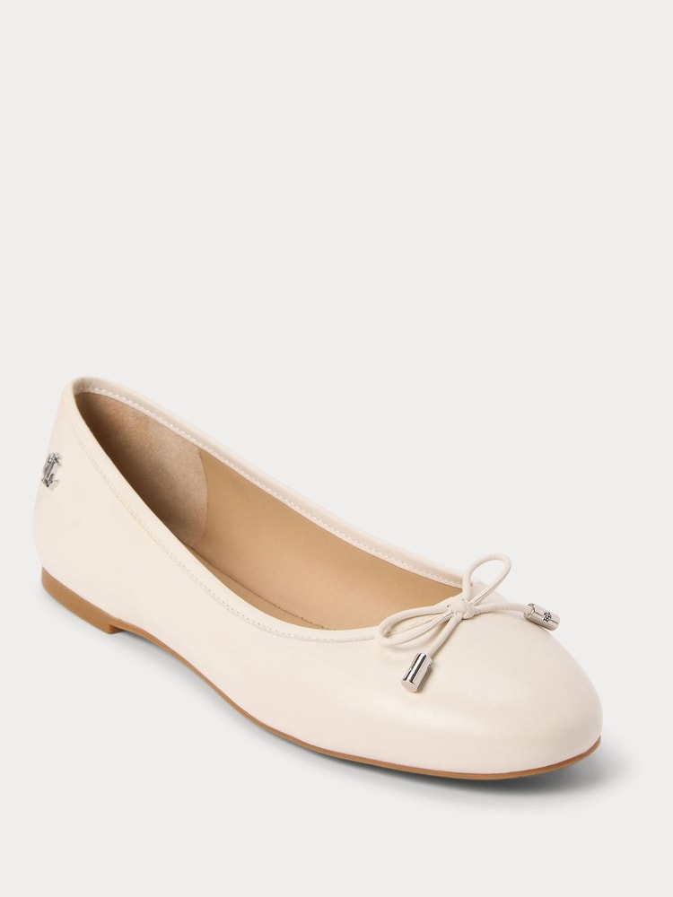 Lauren Ralph Lauren Jayna Soft Nappa Leather Ballet Pumps - Image 1 of 4