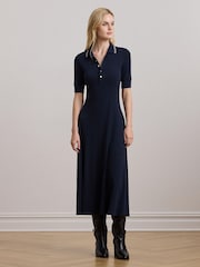 Lauren Ralph Lauren Polo Shirt Midi Dress - Image 1 of 5