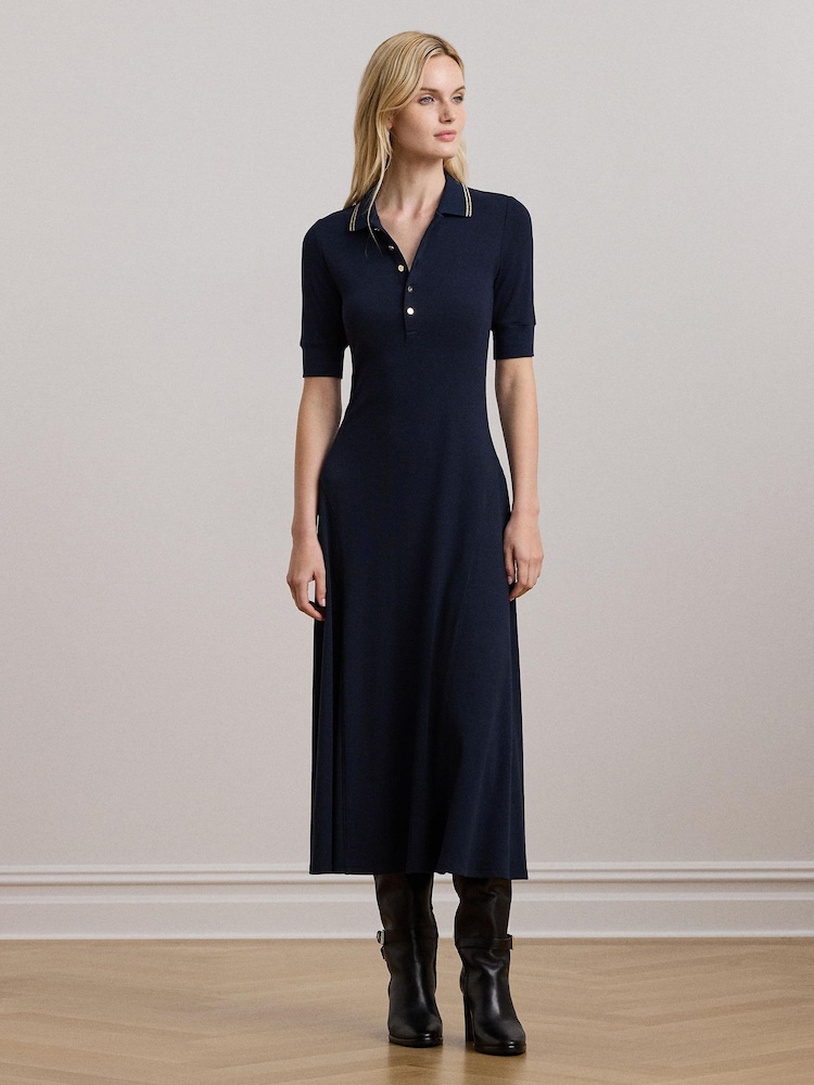 Lauren Ralph Lauren Polo Shirt Midi Dress - Image 1 of 5