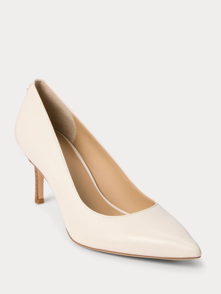 Lauren Ralph Lauren Lanette Leather Court Heels - Image 1 of 4