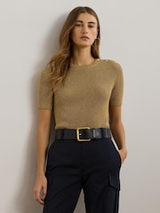 Lauren Ralph Lauren Eyelah Short Sleeve Knit Jumper - Image 1 of 8