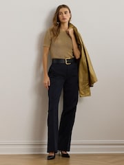 Lauren Ralph Lauren Eyelah Short Sleeve Knit Jumper - Image 2 of 8