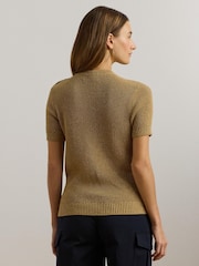 Lauren Ralph Lauren Eyelah Short Sleeve Knit Jumper - Image 3 of 8