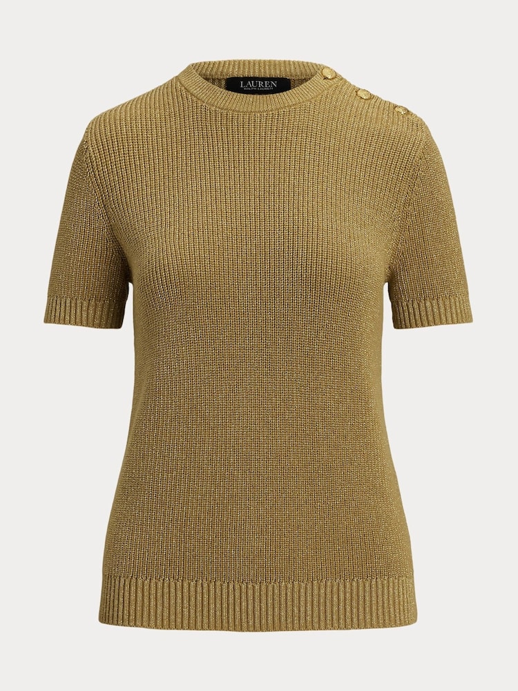 Lauren Ralph Lauren Eyelah Short Sleeve Knit Jumper - Image 8 of 8