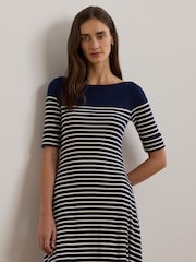 Lauren Ralph Lauren Striped Cotton Midi Dress - Image 2 of 9