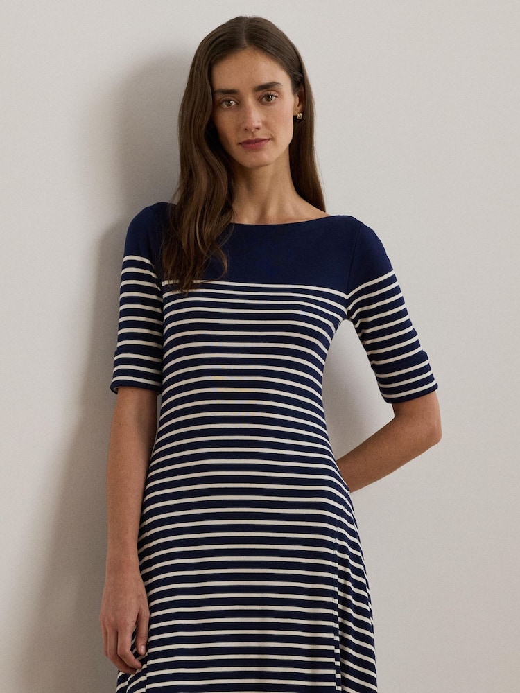 Lauren Ralph Lauren Striped Cotton Midi Dress - Image 2 of 9