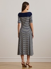 Lauren Ralph Lauren Striped Cotton Midi Dress - Image 3 of 9