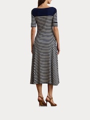 Lauren Ralph Lauren Striped Cotton Midi Dress - Image 5 of 9
