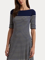 Lauren Ralph Lauren Striped Cotton Midi Dress - Image 6 of 9