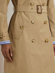 Lauren Ralph Lauren Curve Double-Breasted Cotton-Blend Trench Coat - Image 6 of 9