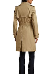 Lauren Ralph Lauren Curve Double-Breasted Cotton-Blend Trench Coat - Image 7 of 9