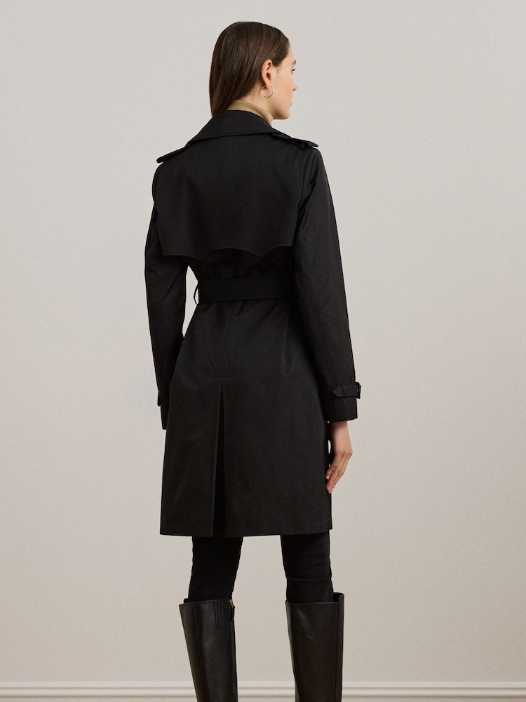 Lauren Ralph Lauren Double-Breasted Cotton-Blend Trench Coat - Image 2 of 10