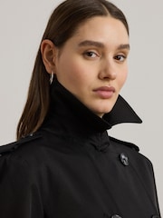 Lauren Ralph Lauren Double-Breasted Cotton-Blend Trench Coat - Image 4 of 10