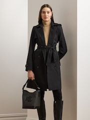 Lauren Ralph Lauren Double-Breasted Cotton-Blend Trench Coat - Image 8 of 10