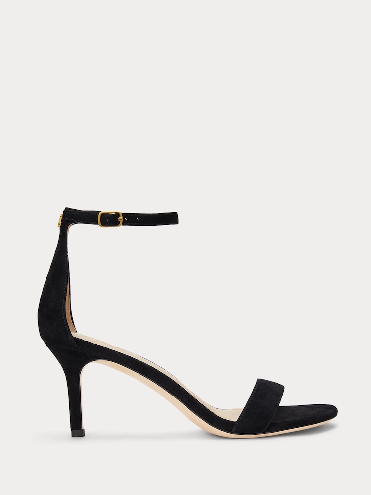 Lauren Ralph Lauren Allie Heel Suede Sandals - Image 1 of 5 Lauren Ralph Lauren Allie Heel Suede Sandals - Image 1 of 5