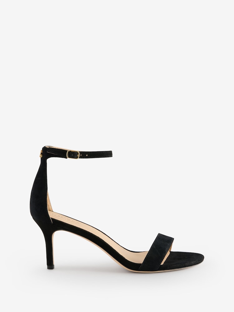 Lauren Ralph Lauren Allie Heel Suede Sandals - Image 2 of 5 Lauren Ralph Lauren Allie Heel Suede Sandals - Image 2 of 5