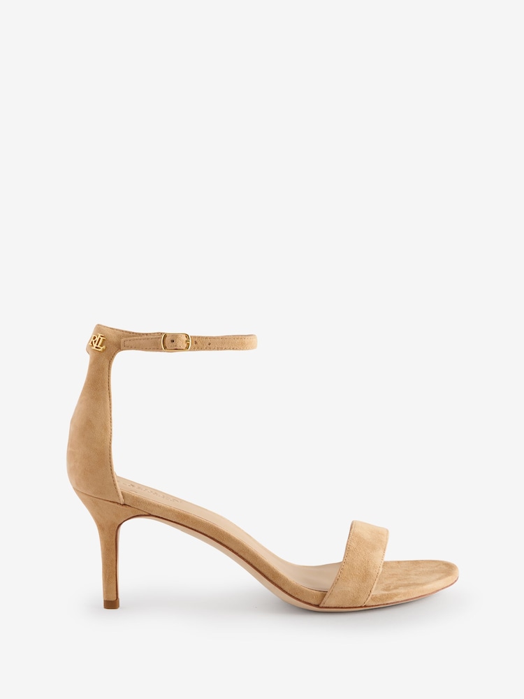 Lauren Ralph Lauren Allie Heel Suede Sandals - Image 2 of 5 Lauren Ralph Lauren Allie Heel Suede Sandals - Image 2 of 5