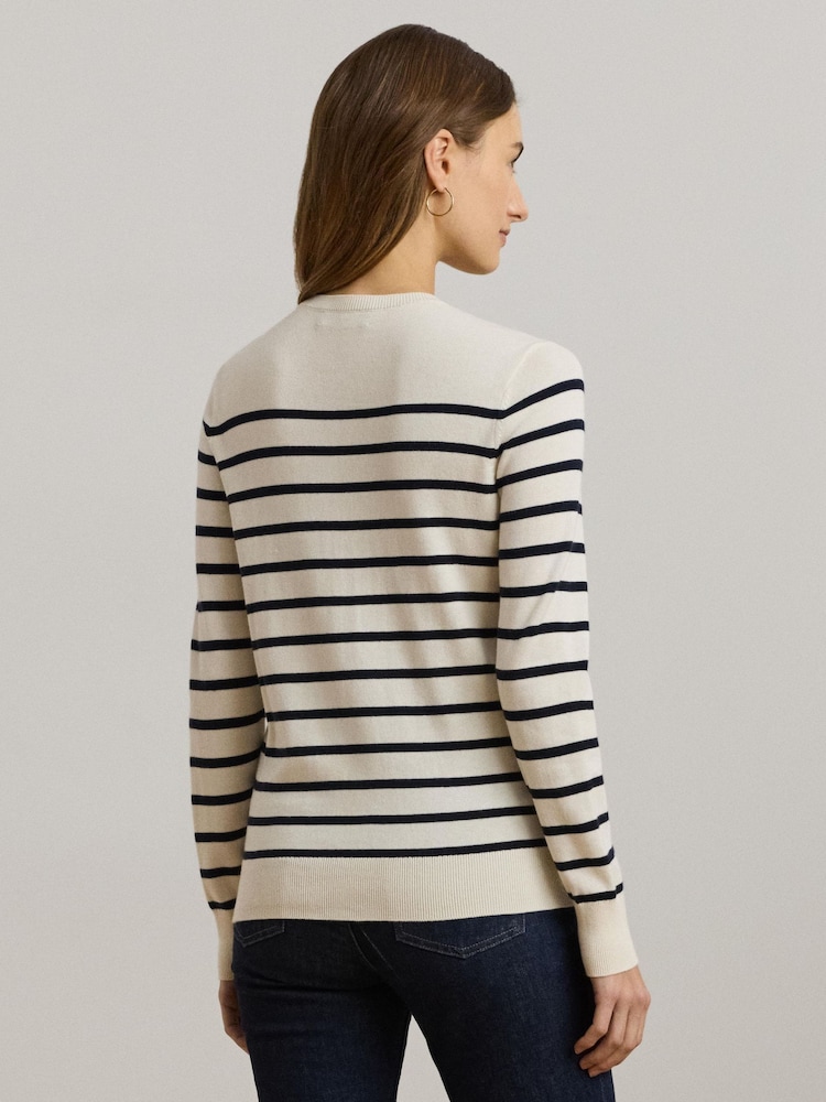 Lauren Ralph Lauren Shavonne Nautical Stripe Kniited Jumper - Image 2 of 5