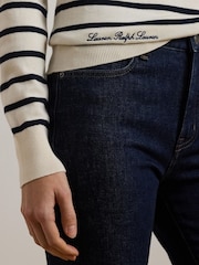 Lauren Ralph Lauren Shavonne Nautical Stripe Kniited Jumper - Image 4 of 5