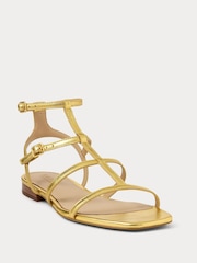 Lauren Ralph Lauren Everley Gladiator Style Leather Sandals - Image 1 of 4