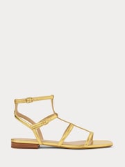 Lauren Ralph Lauren Everley Gladiator Style Leather Sandals - Image 2 of 4