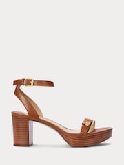 Maro - Sandale din piele cu toc și platformă Lauren Ralph Lauren Melissah - Imaginea 1 din 4